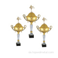 Custom Zink Alloy Gold Plated Championship Trophy